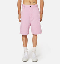 Bermuda Alex délavé en denim - Pale Pink