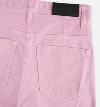 Bermuda Alex délavé en denim - Pale Pink