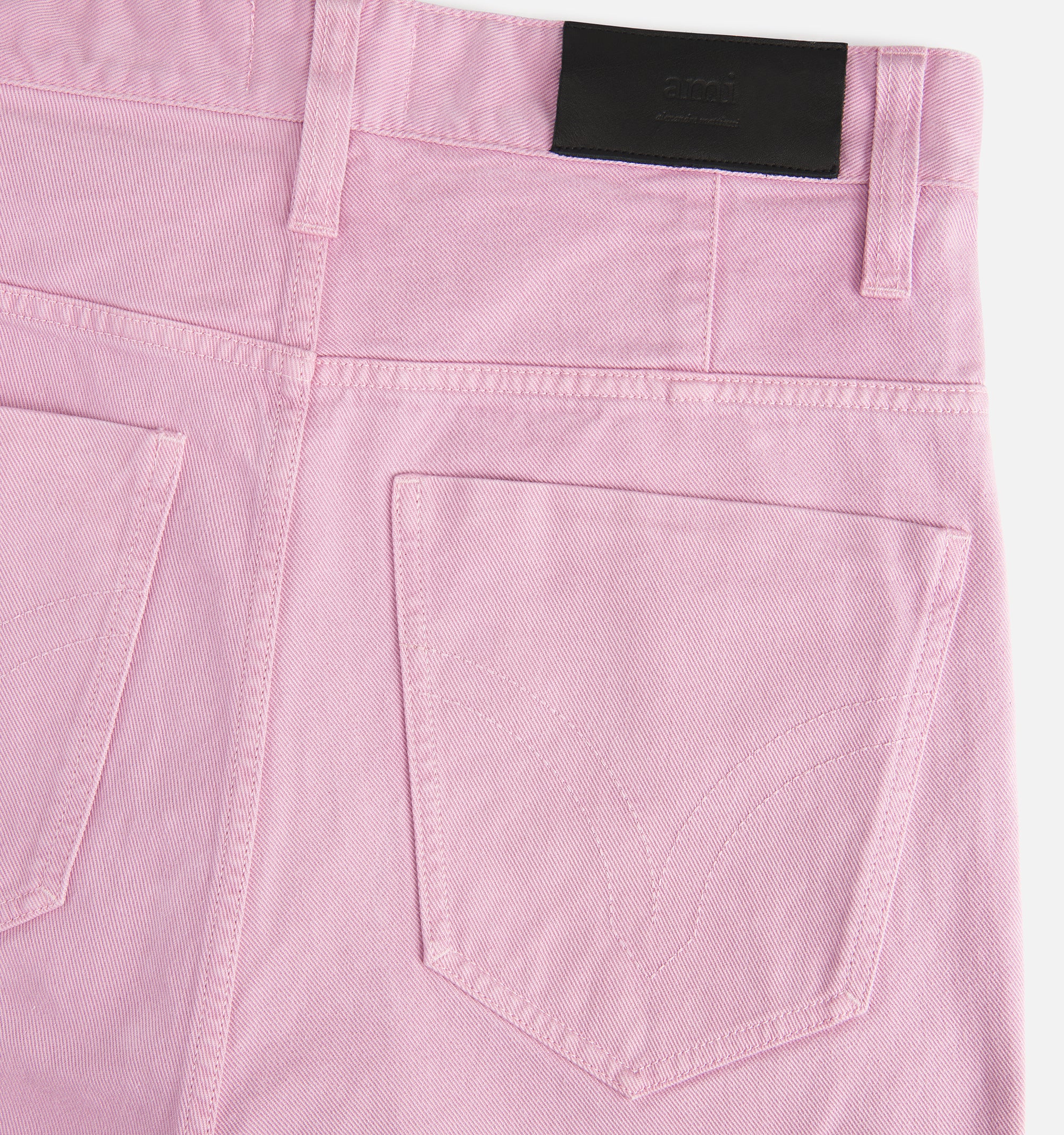 Bermuda Alex délavé en denim - Pale Pink
