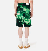 Bermuda Alex tie and dye en denim - Green & White