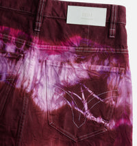 Bermuda Alex tie and dye en denim - Pink & White