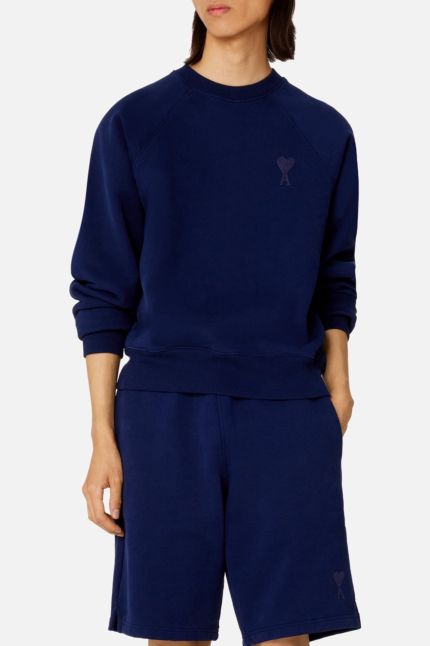 Sweatshirt Ami de Cœur à col rond - Nautic Blue