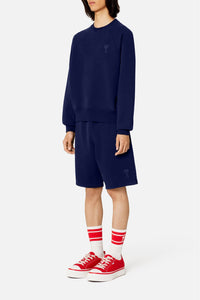 Sweatshirt Ami de Cœur à col rond - Nautic Blue