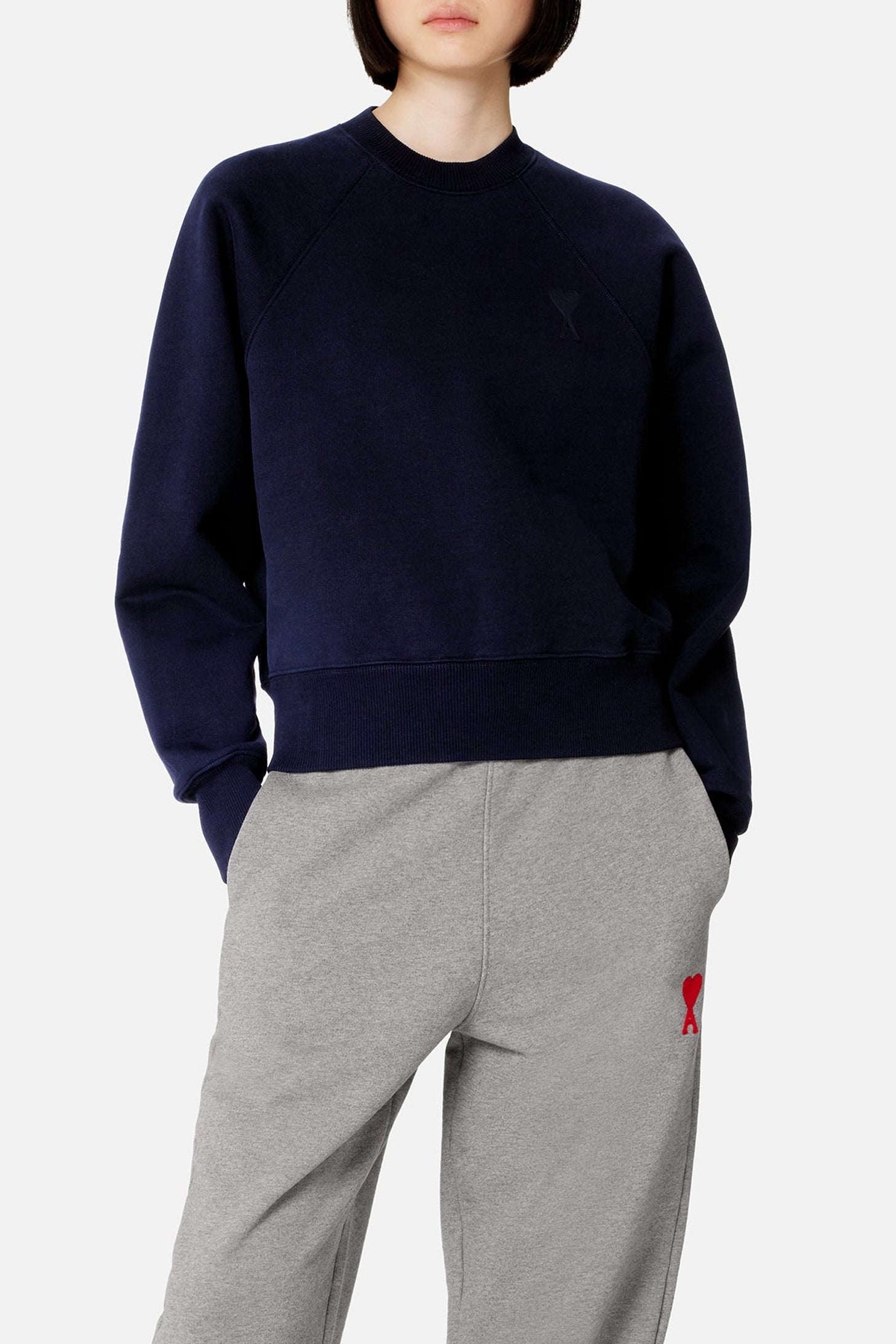 Sweatshirt Ami de Cœur à col rond - Nautic Blue