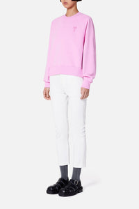 Sweatshirt Ami de Cœur à col rond - Candy Pink