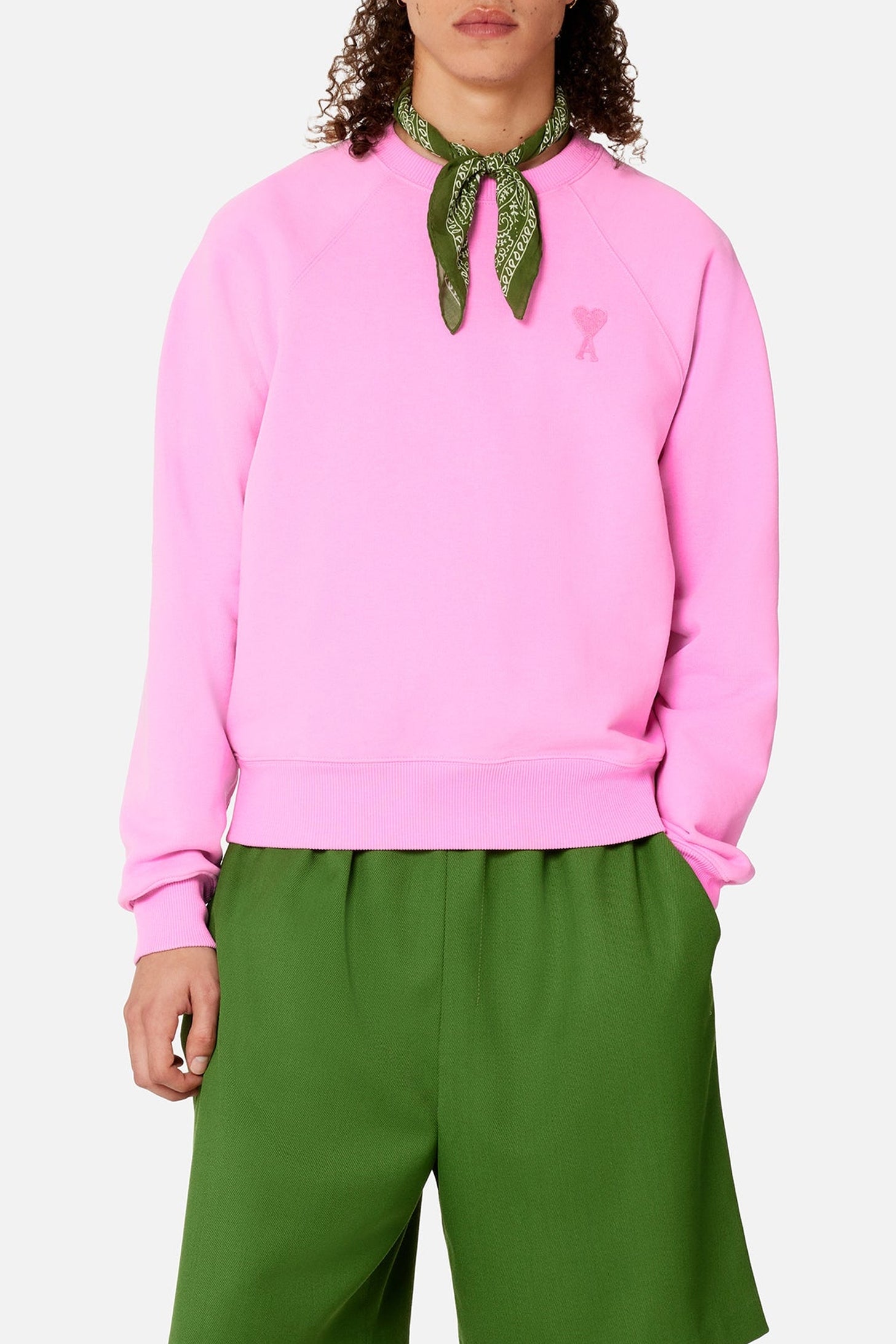 Sweatshirt Ami de Cœur à col rond - Candy Pink