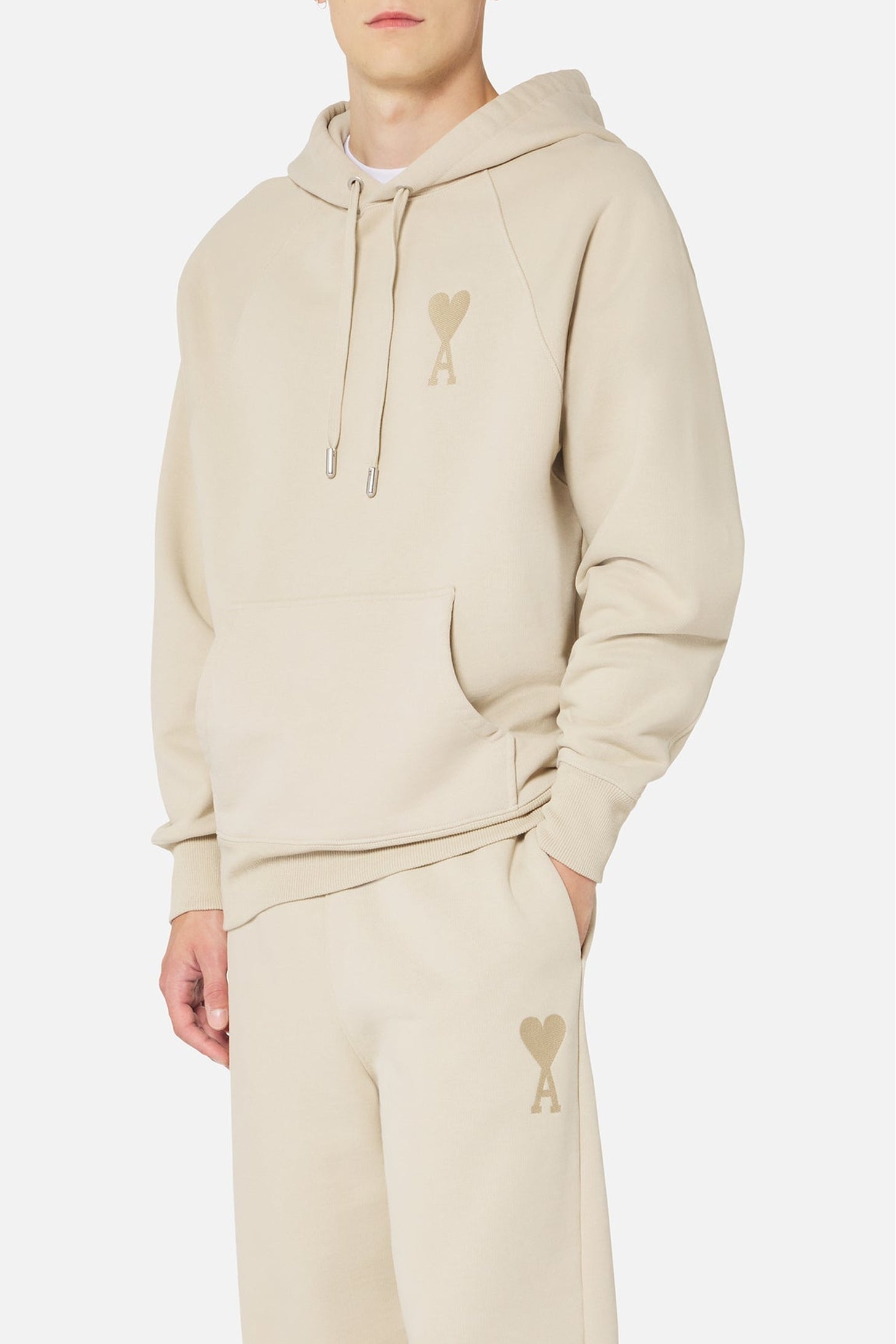 Sweat à capuche Ami de Cœur - Beige