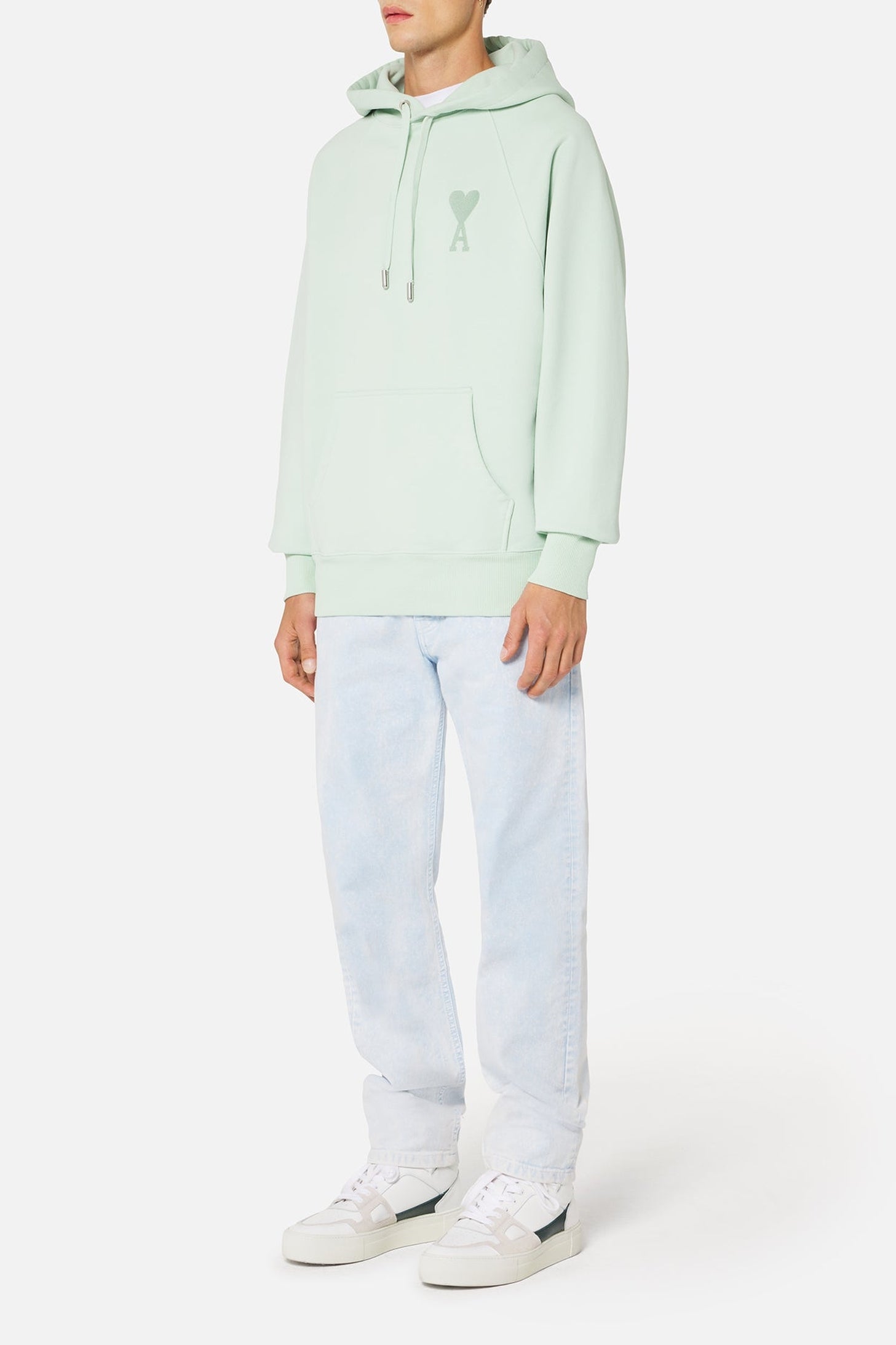 Sweat à capuche Ami de Cœur - Aqua