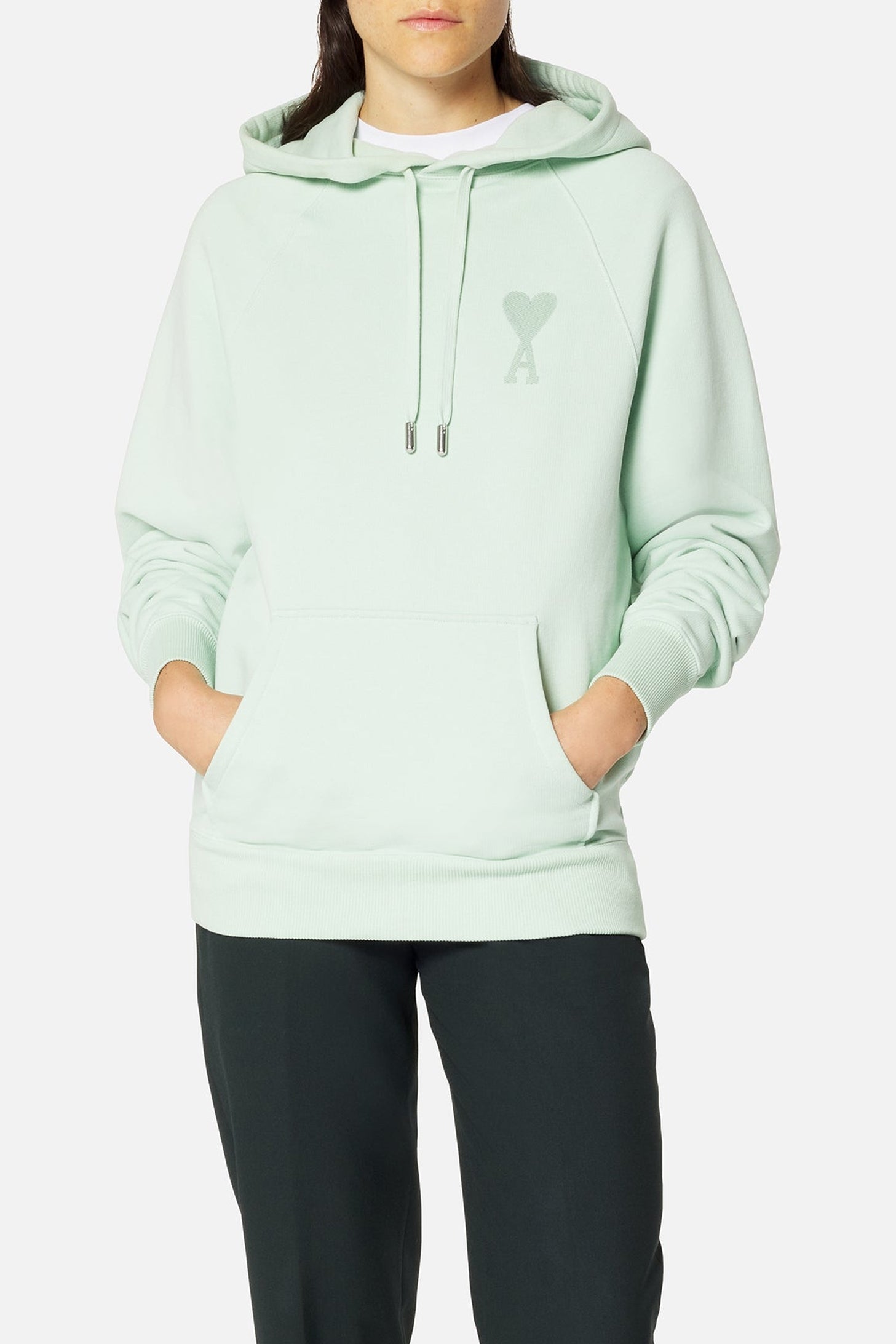 Sweat à capuche Ami de Cœur - Aqua