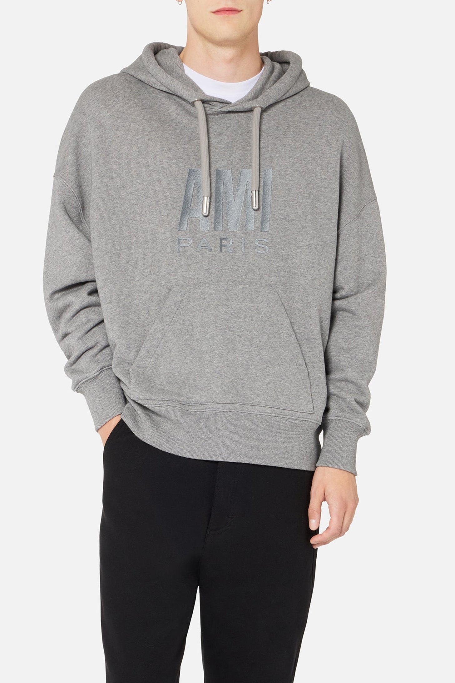 Sweat à capuche Ami Paris - Heather Grey