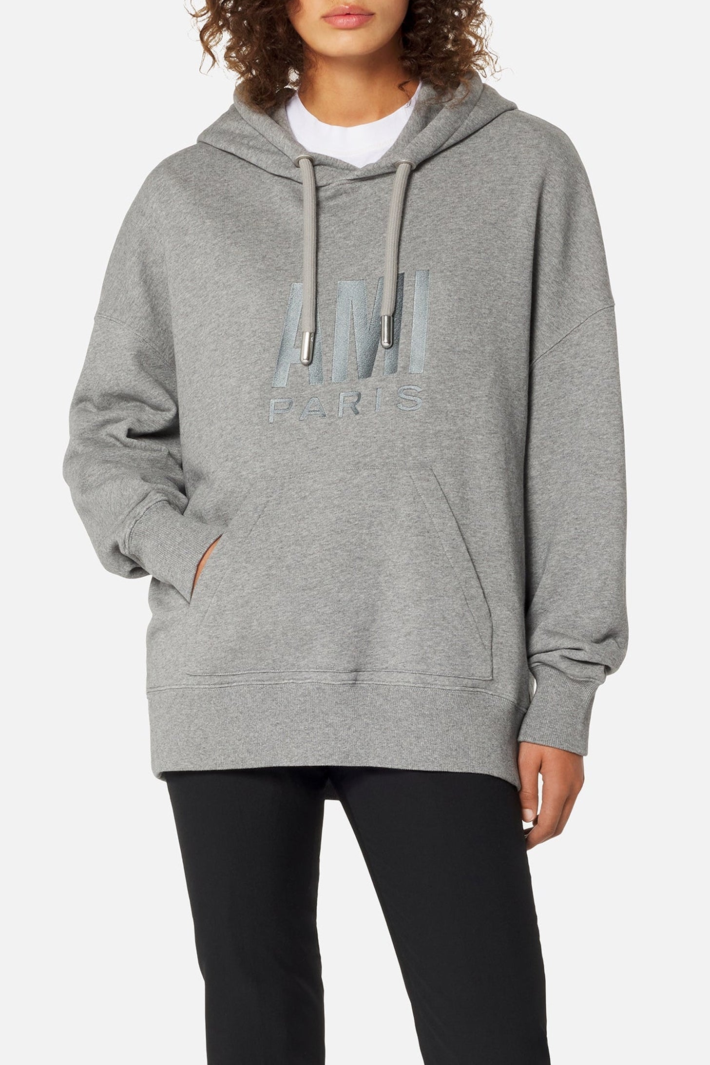 Sweat à capuche Ami Paris - Heather Grey