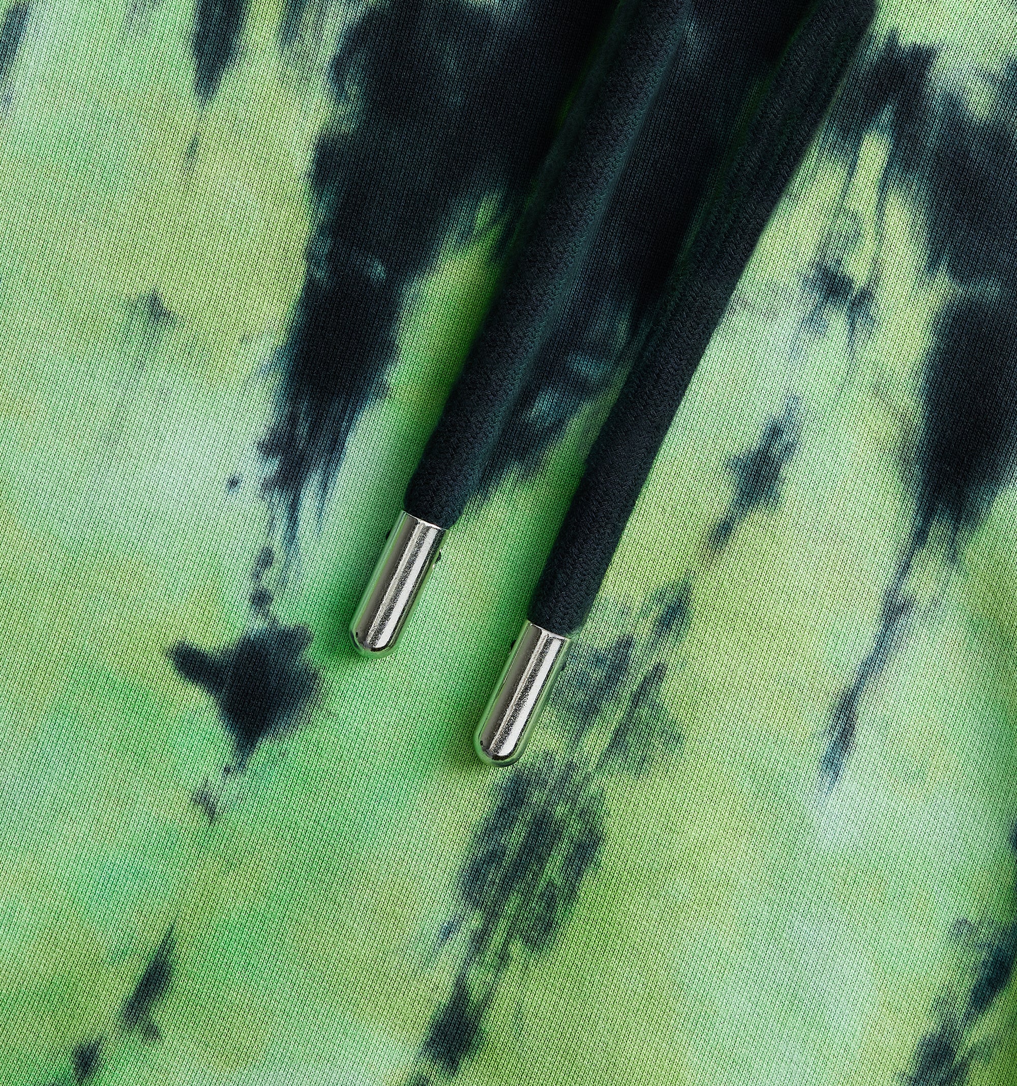 Sweat à capuche tie and dye - Green & White