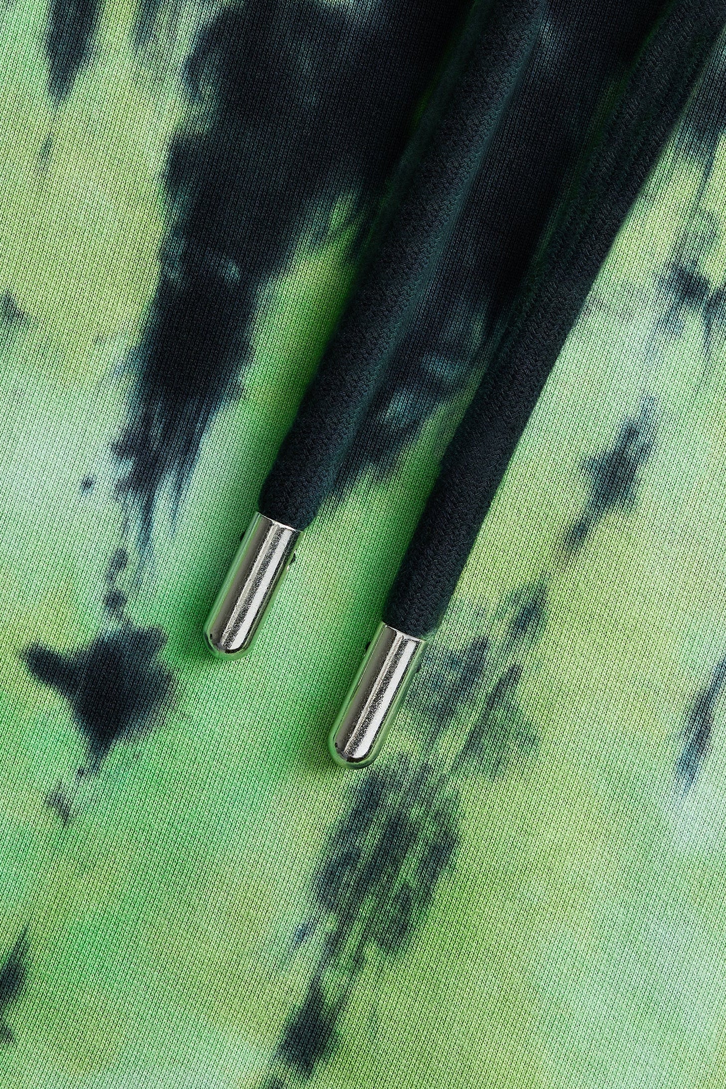 Sweat à capuche tie and dye - Green & White