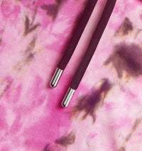 Sweat à capuche tie and dye - Pink & White