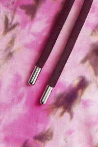 Sweat à capuche tie and dye - Pink & White