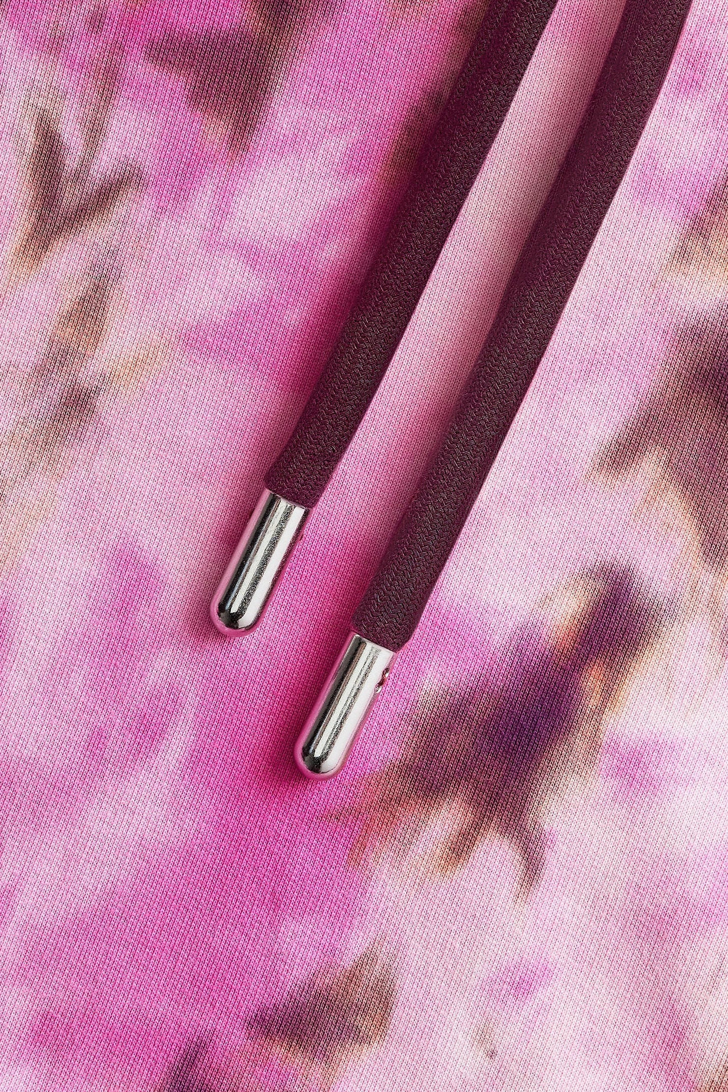 Sweat à capuche tie and dye - Pink & White