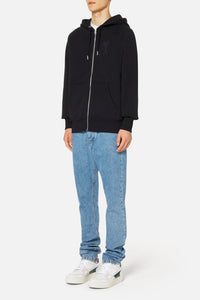 Sweat à capuche Ami de Cœur zippé - Black