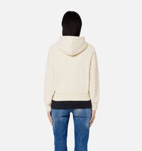 Sweat à capuche Ami de Cœur zippé - Off White