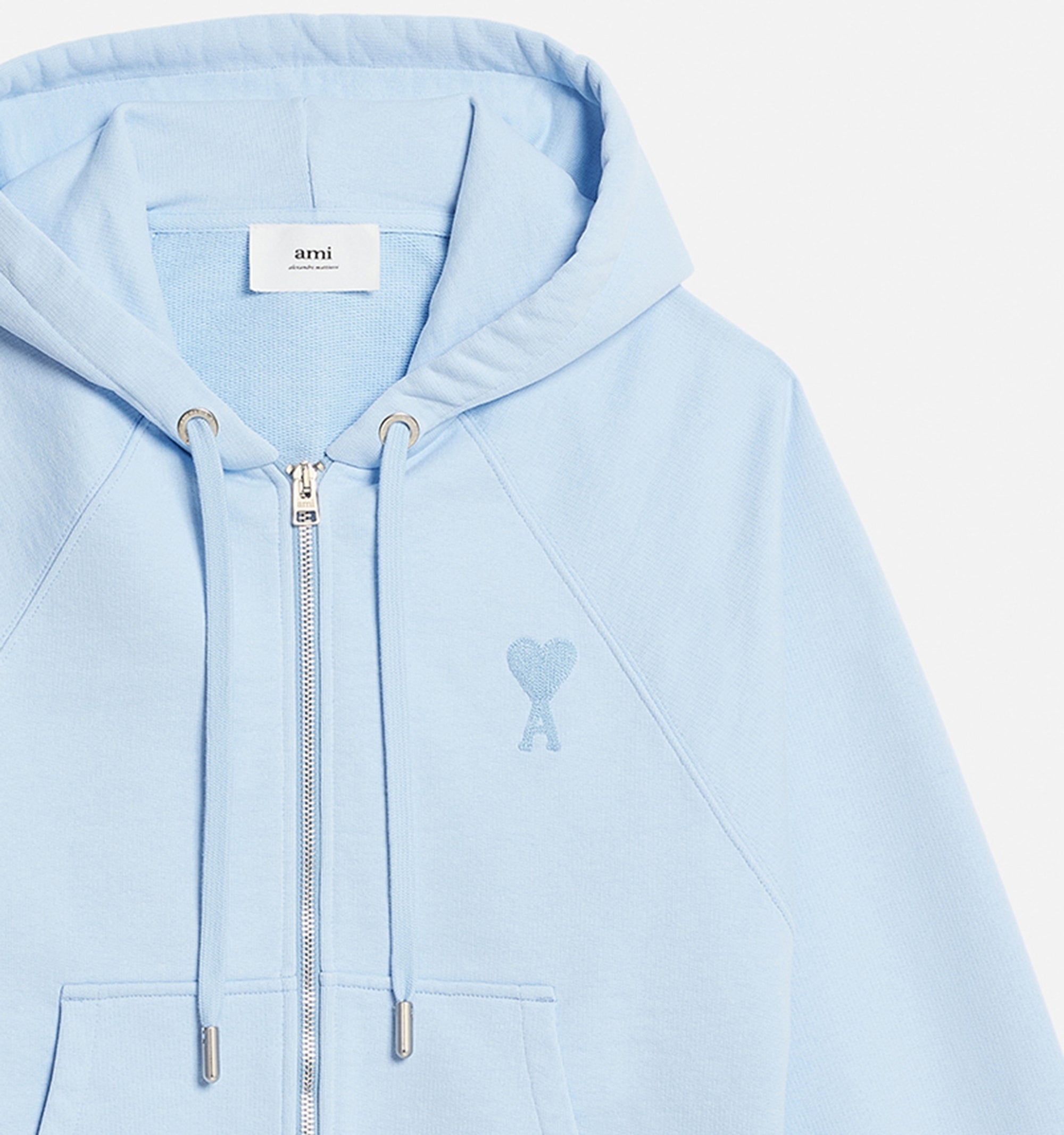 Sweat à capuche Ami de Cœur zippé - Sky Blue