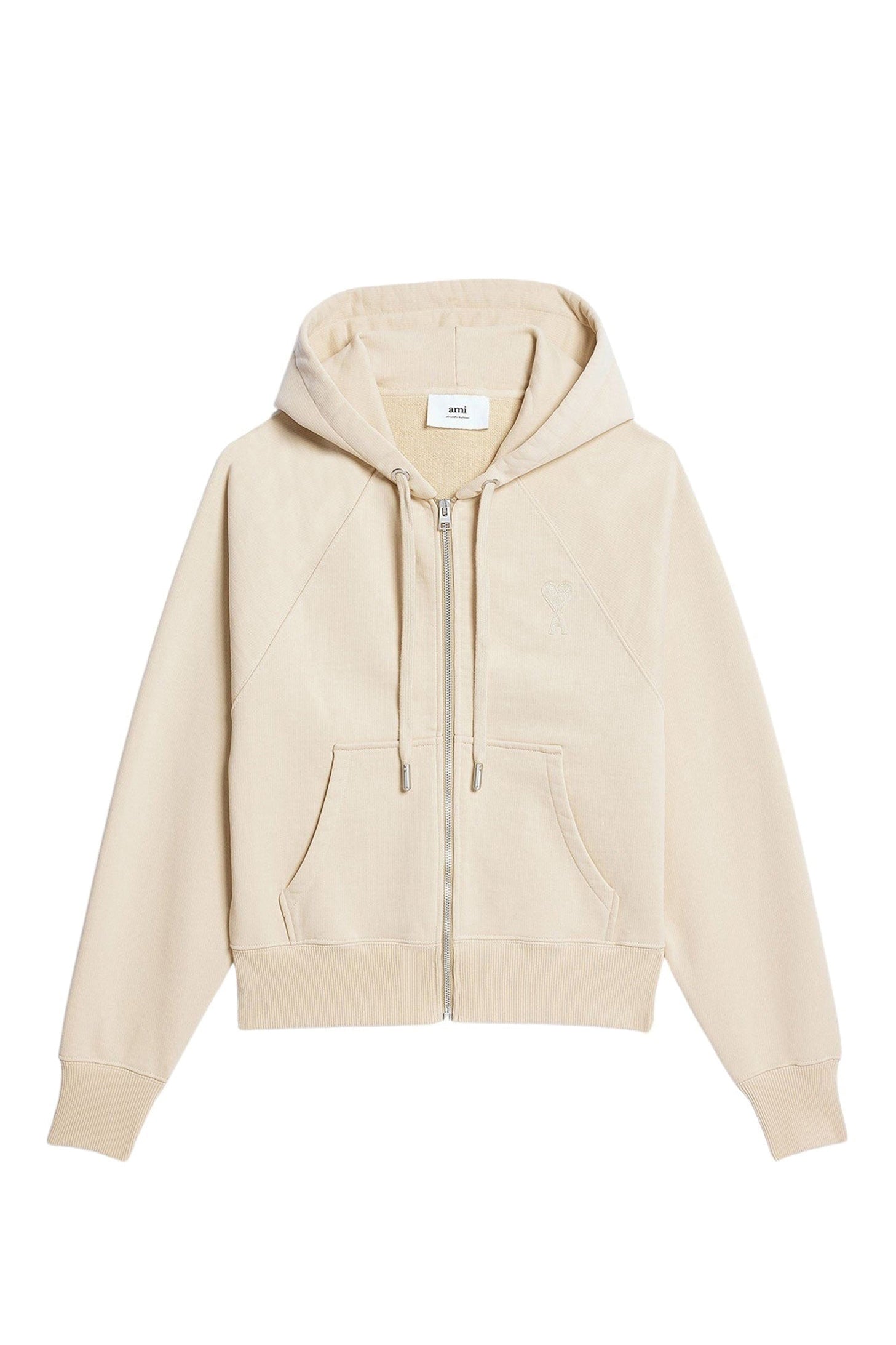 Sweat à capuche Ami de Cœur zippé - Vanilla