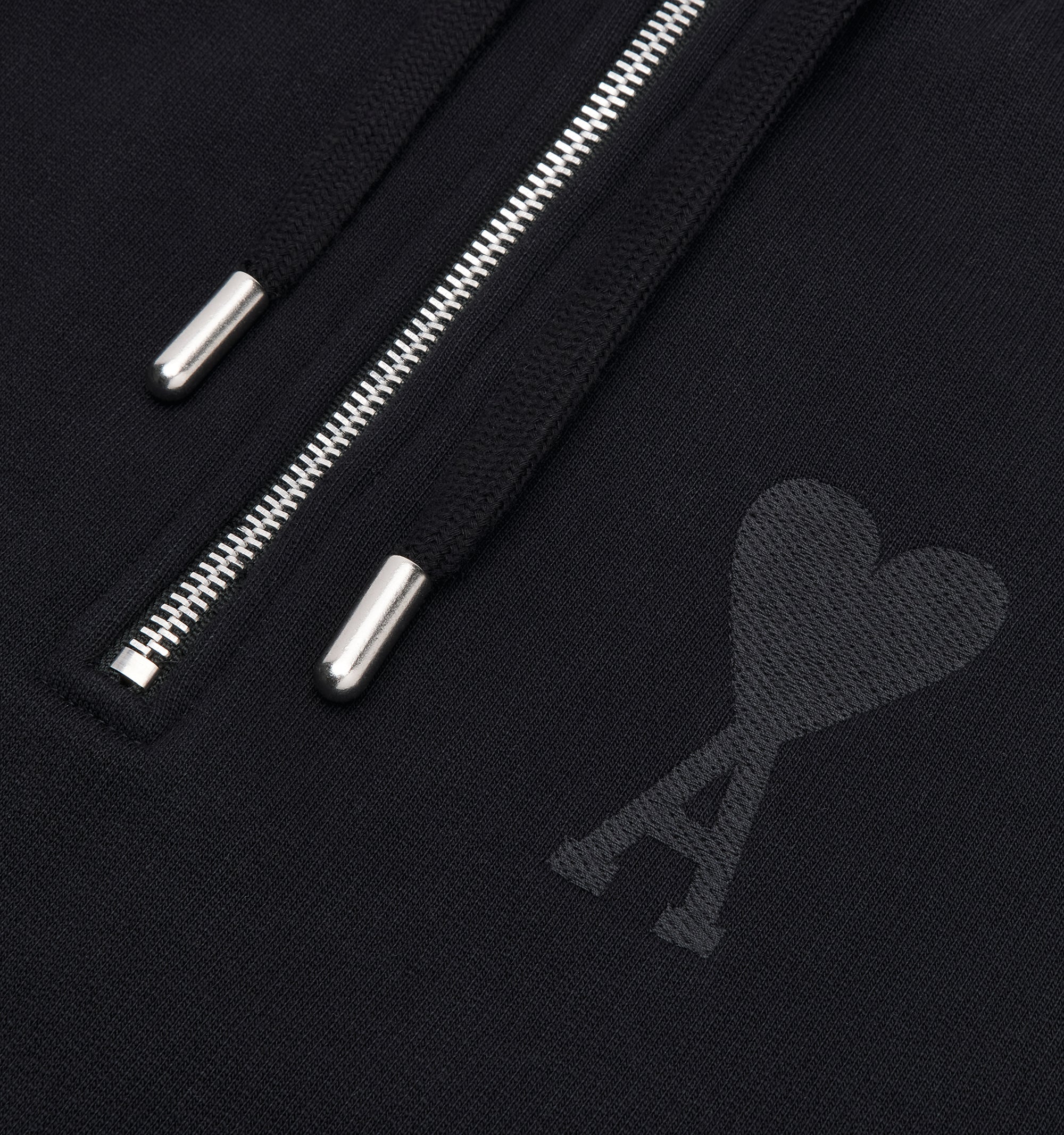 Sweatshirt Ami de Cœur zippé - Black