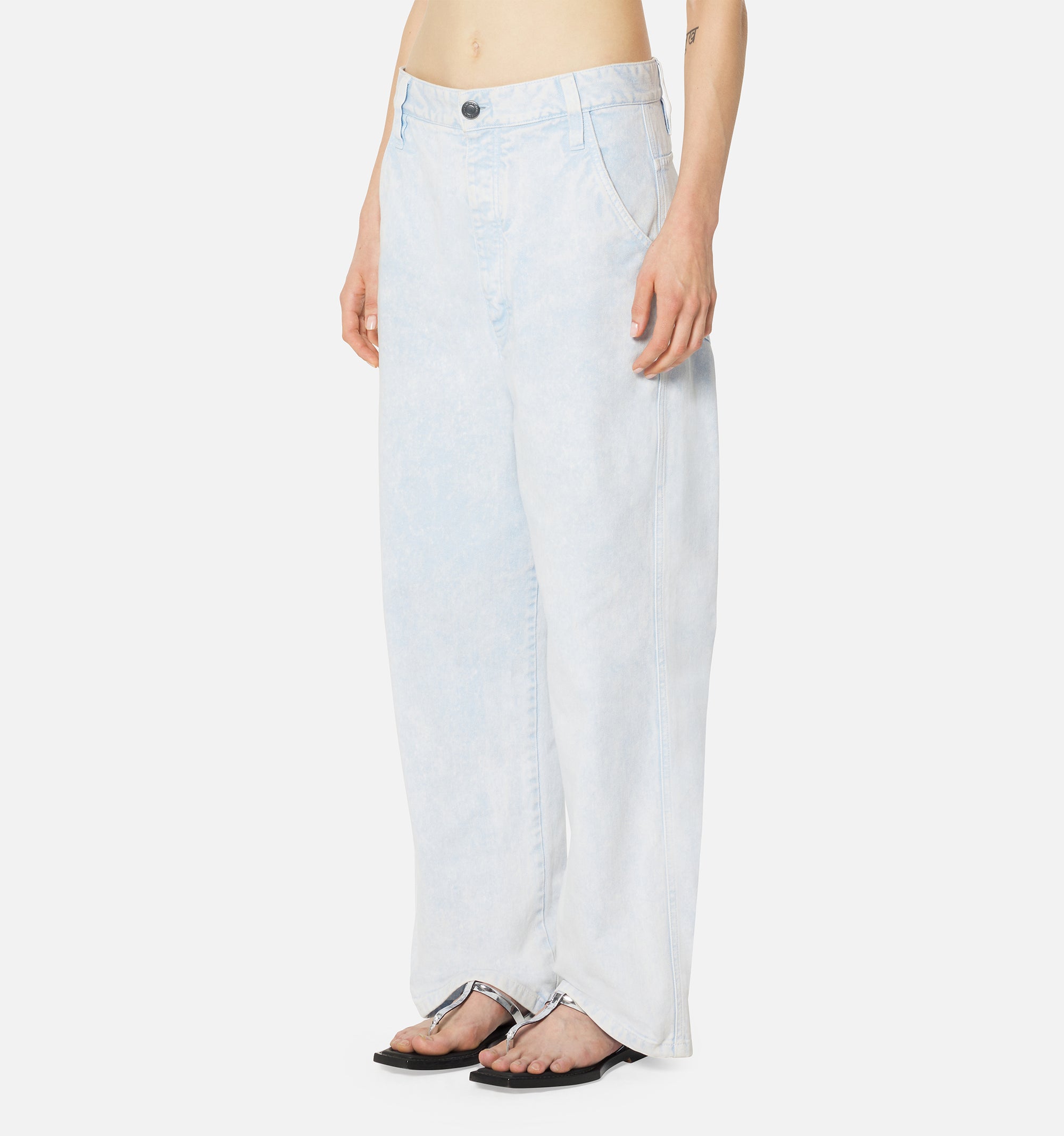 Pantalon Alex délavé en denim - Sky Blue