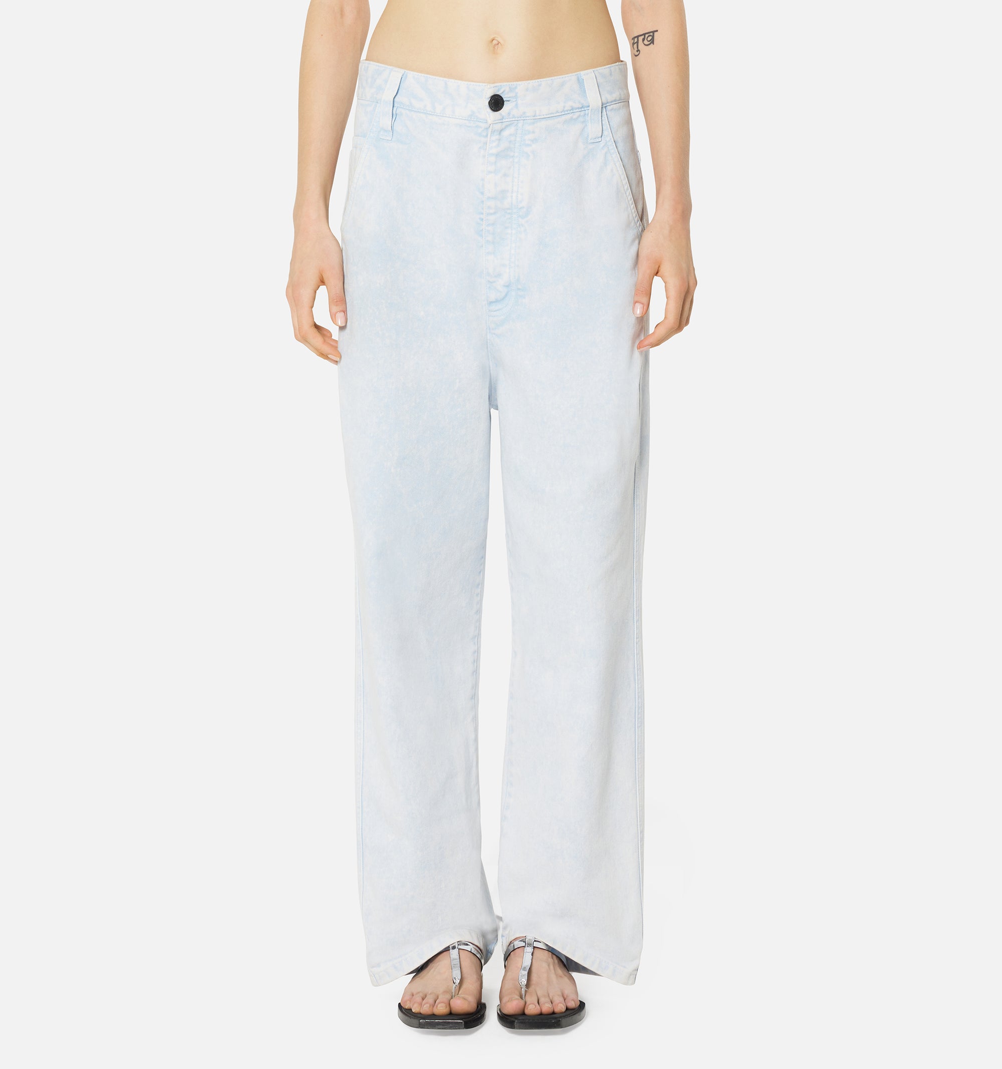 Pantalon Alex délavé en denim - Sky Blue
