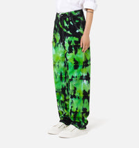 Pantalon Alex tie and dye en denim - Green & White