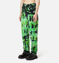 Pantalon Alex tie and dye en denim - Green & White