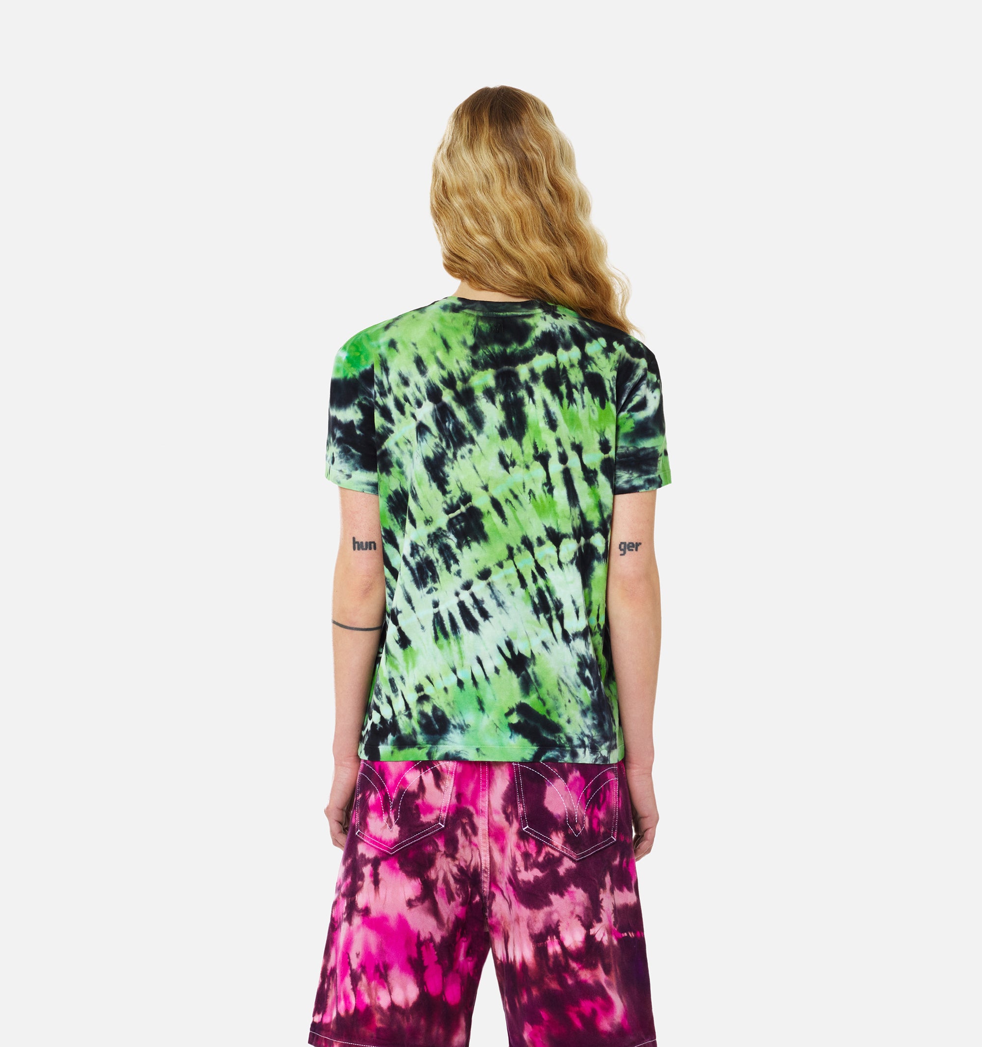 T-shirt tie and dye - Green & White