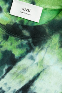 T-shirt tie and dye brodé - Green & White