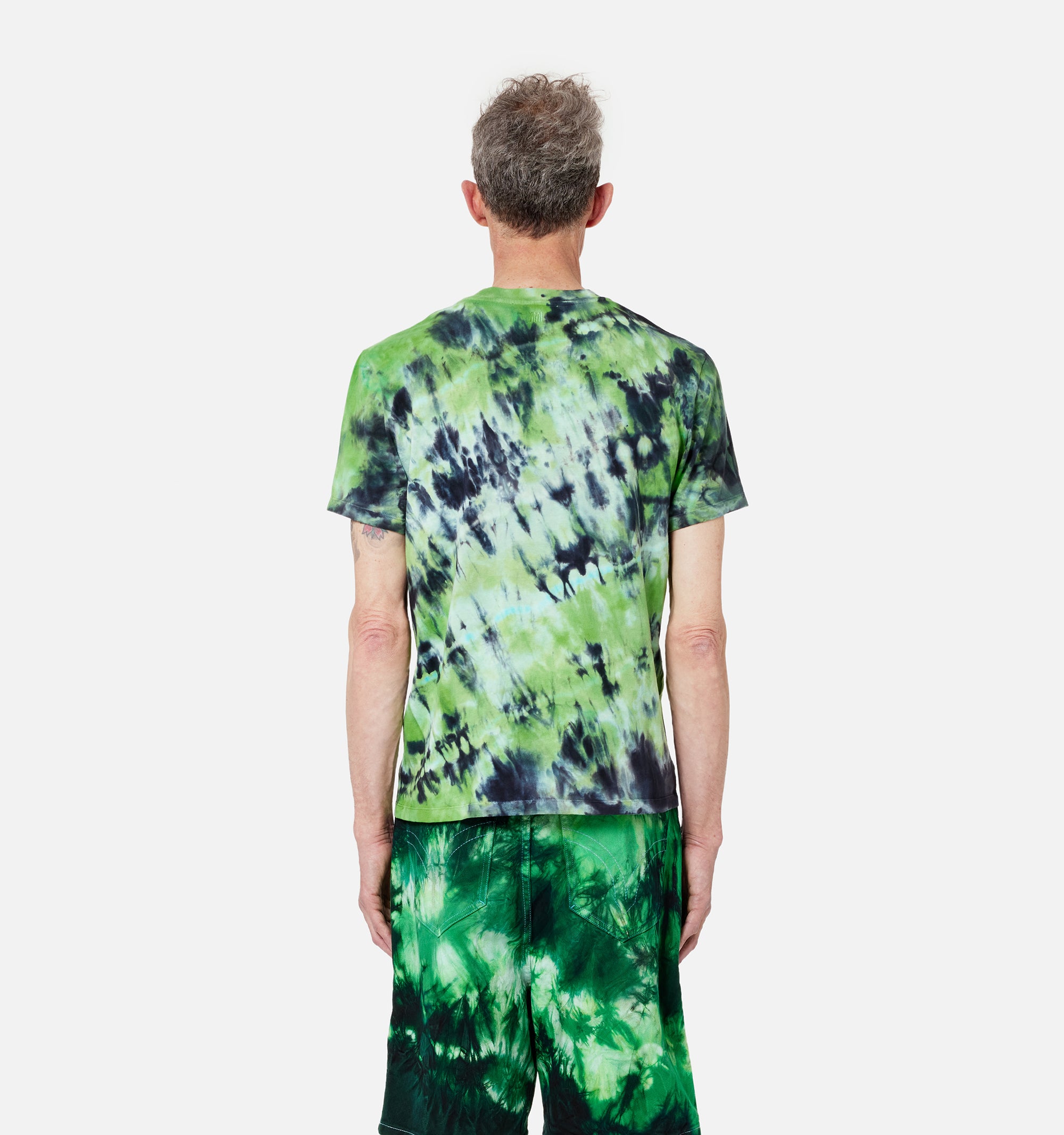 T-shirt tie and dye - Green & White