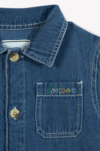 Seercuker Jacket - Denim Blue