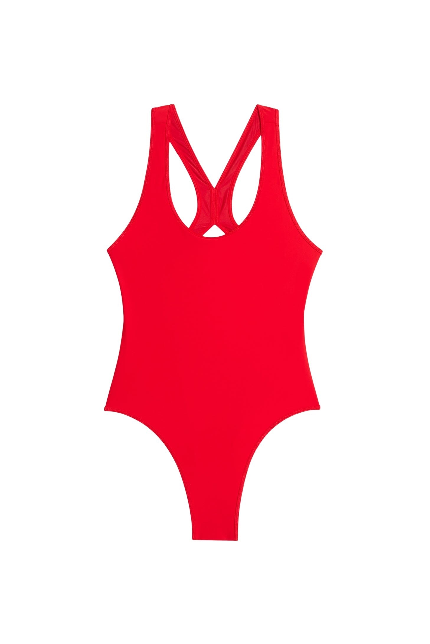 Maillot une pièce à dos croisé - Scarlet Red