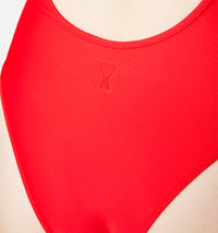 Maillot une pièce à dos croisé - Scarlet Red