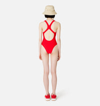 Maillot une pièce à dos croisé - Scarlet Red
