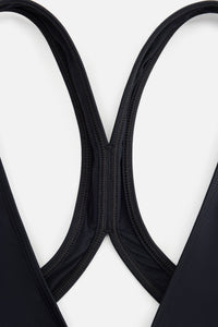 Maillot deux pièces à dos croisé - Black