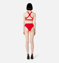 Maillot deux pièces à dos croisé - Scarlet Red