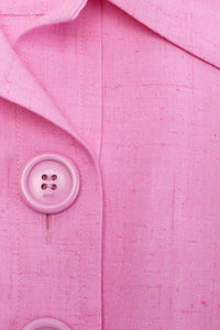 Robe courte à col boutonné - Candy Pink