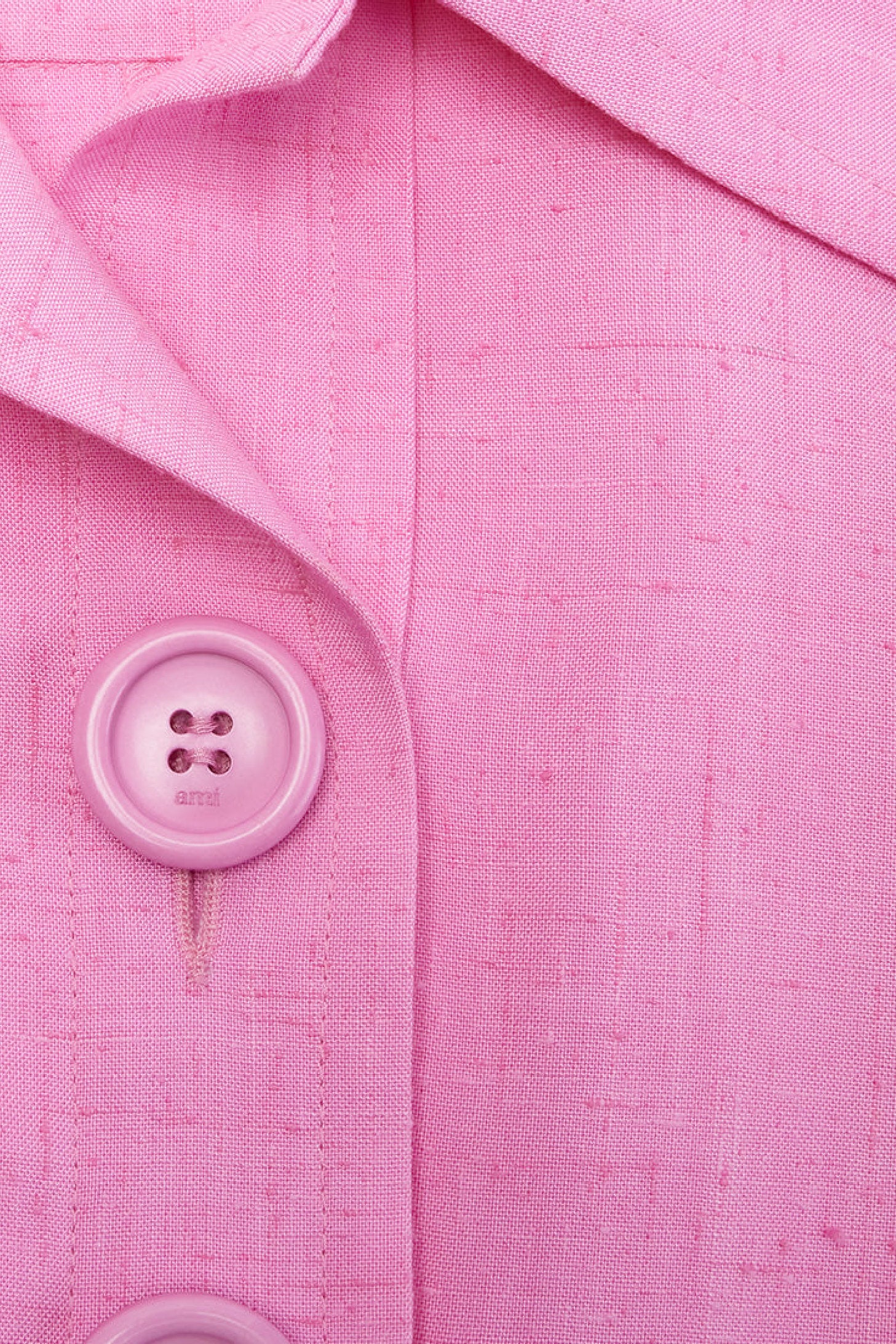 Robe courte à col boutonné - Candy Pink