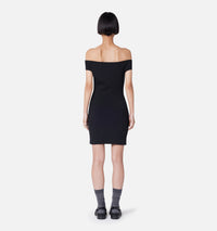 Robe courte à épaules denudées - Black