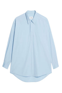 Robe chemise courte et asymétrique - Sky Blue