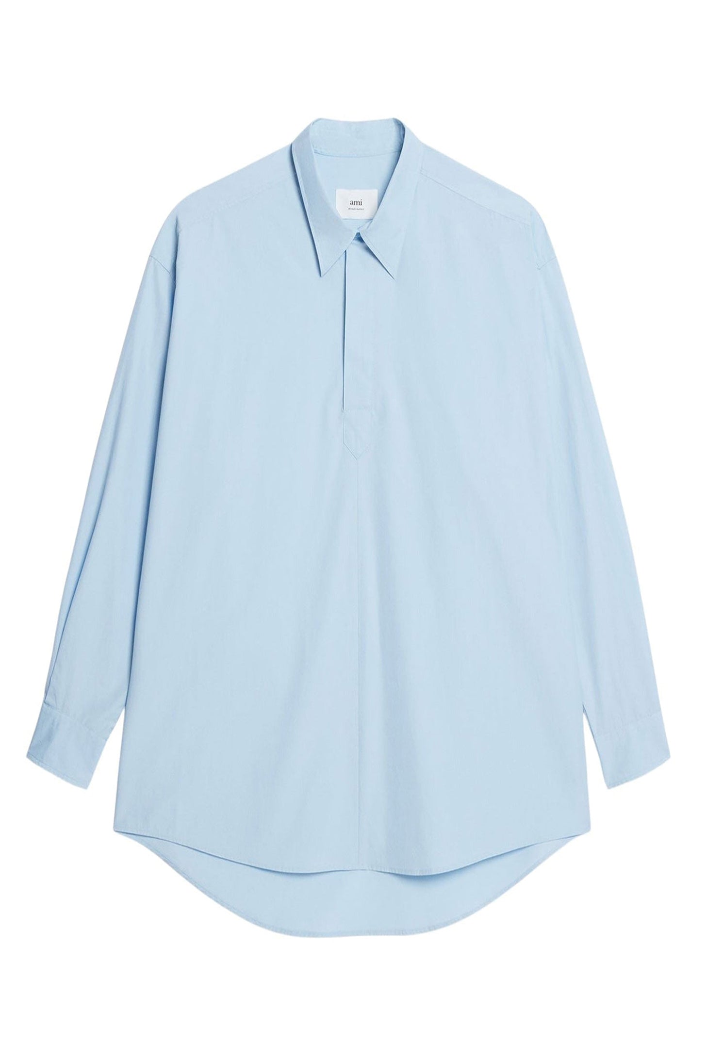 Robe chemise courte et asymétrique - Sky Blue