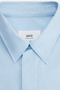 Robe chemise courte et asymétrique - Sky Blue