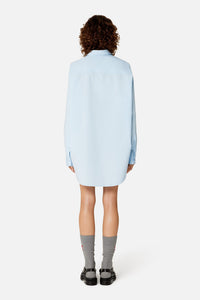 Robe chemise courte et asymétrique - Sky Blue