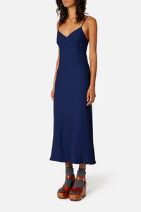 Robe longue à bretelles fines - Nautic Blue