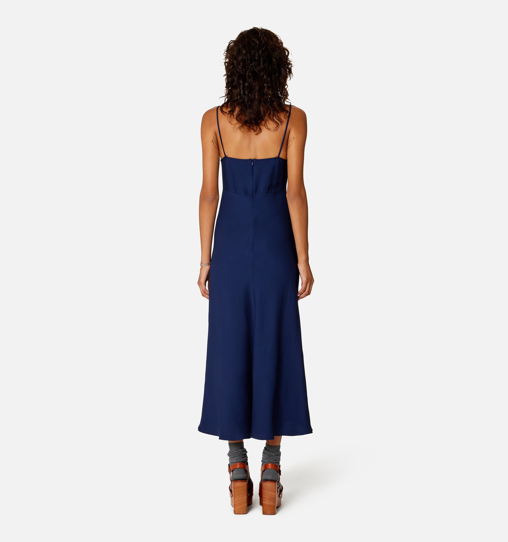 Robe longue à bretelles fines - Nautic Blue