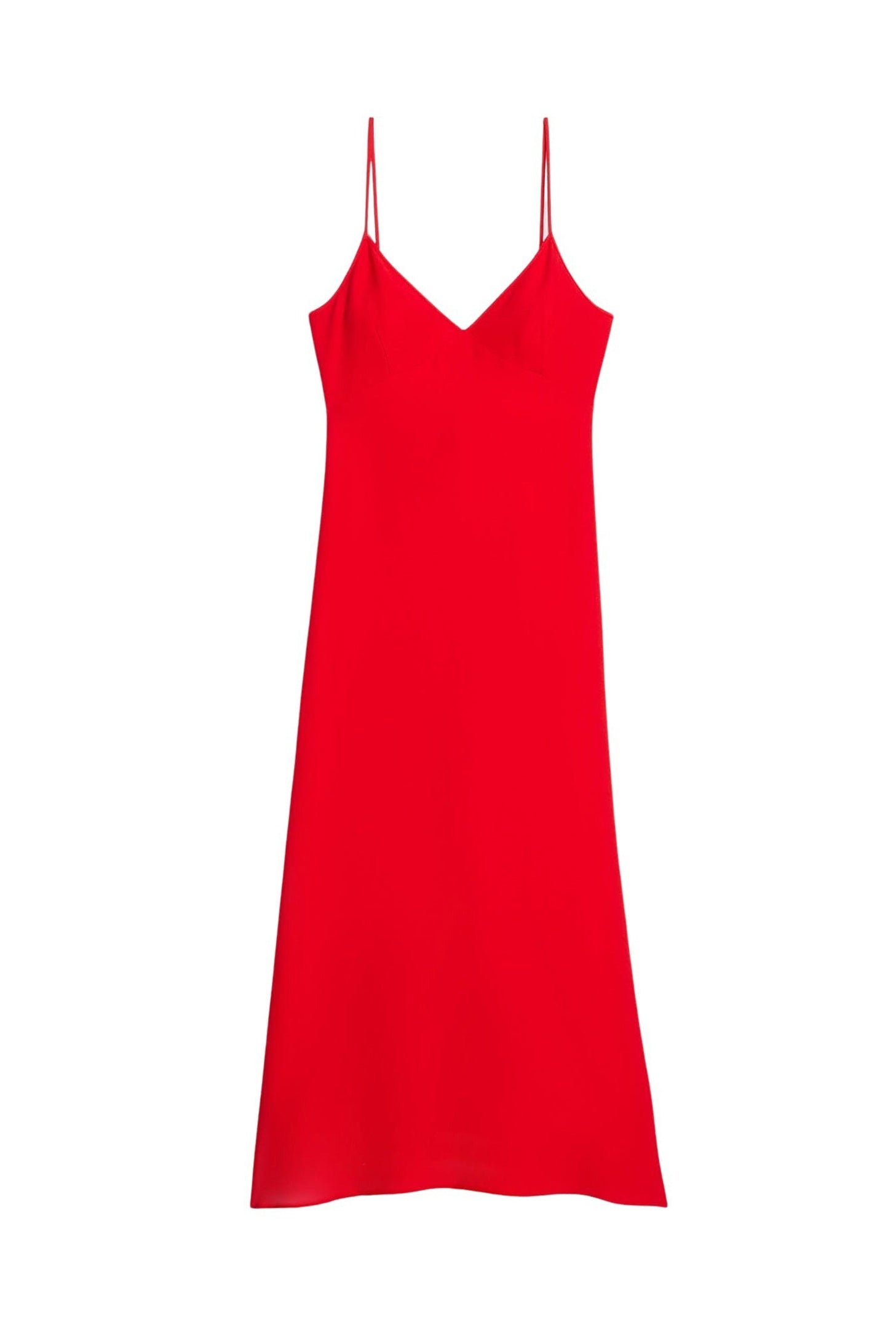 Robe longue à bretelles fines - Scarlet Red