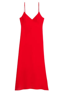 Robe longue à bretelles fines - Scarlet Red