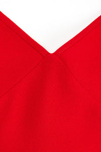 Robe longue à bretelles fines - Scarlet Red